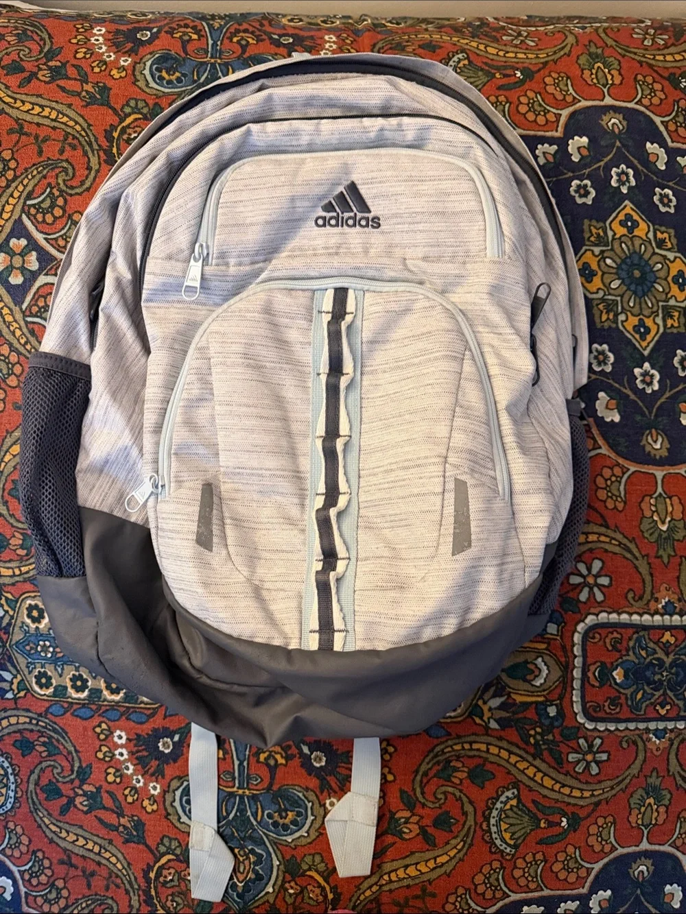 adidas Light Gray and Dark Gray Everyday Backpack